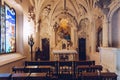 Church or Chapel at Quinta da Regaleira gothic architecture. The view to the Regaleira Chapel in the Quinta da Regaleira estate