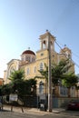 Church in Chios Island, in a sunny day in Greece