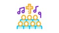 Church Choir Singing Song Concert Icon Animation