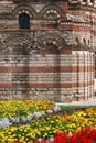 Church of Christ Pantocrator wall detail Nessebar Royalty Free Stock Photo