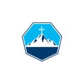 Church and Christian organization logo. Royalty Free Stock Photo