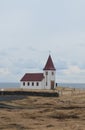 Church and Church Yard in Coastal Iceland