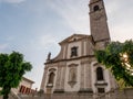 Church in Cison di Valmarino, one of the most suggestive villages in Veneto