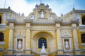 The Church and Convent of La Merced located in the city of Antigua Guatemala Royalty Free Stock Photo