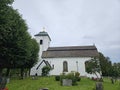 Church on the countryside sweden graveyard Royalty Free Stock Photo