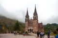 The church of the Covadonga sanctuary in Spain