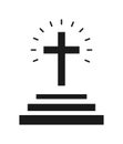 Church cross icon Royalty Free Stock Photo