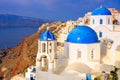 Church Cupolas at Santorini, Greece