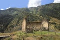 The church of Dartlo in Tusheti region, Georgia