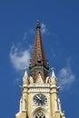 Church dedicated to feast of the Holy Name of Mary with clock in The Name of Mary Church, Serbia