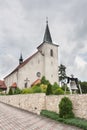 Church from 1934 dedicated to the Sacred Heart of Jesus. Royalty Free Stock Photo