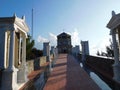 Greek Orthodox church and chapel dedicated to Virgin Mary in the Troodos Mountains in Cyprus Royalty Free Stock Photo