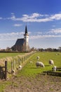 Church of Den Hoorn on Texel island in The Netherlands Royalty Free Stock Photo