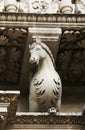 Church details of Santa Croce in Lecce, Italy Royalty Free Stock Photo