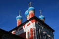 Church of Dimitry on Blood. Kremlin in Uglich. Royalty Free Stock Photo