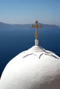 Church dome, Santorini Royalty Free Stock Photo