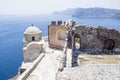 Church dome in Santorini Royalty Free Stock Photo