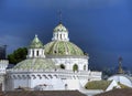 Church domes in downtown Quito