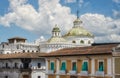 Church of the Society of Jesus domes, Quito, Ecuador Royalty Free Stock Photo