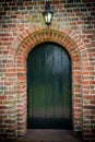 Church door of an old church in the province of Groningen Royalty Free Stock Photo