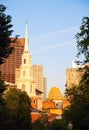 Church in downtown Boston Royalty Free Stock Photo