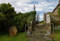 Church entrance, Rhoscolyn, Anglesey, Wales Royalty Free Stock Photo