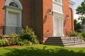 Church entrance and steps