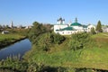 Church of the Entry into Jerusalem and Pyatnitskaya Church in Suzdal, Russia Royalty Free Stock Photo