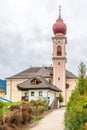 Church Epifania del Signore in Bad Town Ortisei - Italy Royalty Free Stock Photo