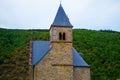 Church of Esch-sur-Sure Castle Chateau d`Esch-sur-Sure in Luxembourg