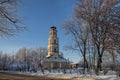 Fire Tower, former belfry of the Church of the Exaltation of the Holy Cross, in Rostov Great town, Russia