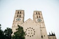 Church with eyes. Religious building.