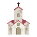 Church facade building icon