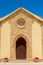 Church facade in Marzamemi, Sicily (Italy)