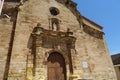 Church facade with sculptures from Balaguer, Catalonia