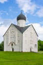 Church of Fedor Stratilat built in 1360 and with famous ancient frescoes, Veliky Novgorod, Russia