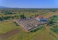 Church and fenced cemetery in the hinterland of Dalmatian Zagora