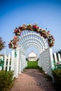 The church flower door Royalty Free Stock Photo