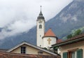 Church of Fluelen - Lake Lucerne Royalty Free Stock Photo