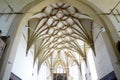 The paneled ceiling of church evangelical in Biertan, Sibiu County, Romania