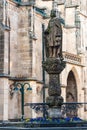 Church Fountain, Reutlingen, Baden-Wurttemberg, Germany Royalty Free Stock Photo