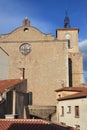 Church in french village of Thuir in Pyrenees orientales Royalty Free Stock Photo