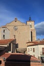 Church in french village of Thuir in Pyrenees orientales Royalty Free Stock Photo