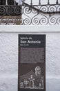 Church in Frigiliana an old Moorish village above Nerja on the Costa del Sol in Southern Spain