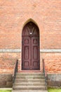 Church front entrance