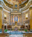 Main altar in the Church of the Jesus in Rome, Italy.