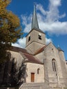 Church Gigny, small village, hamle, small town of France Royalty Free Stock Photo
