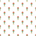 Church goblet glyph pattern seamless