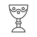 Church goblet linear icon