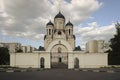 Church of God Mother Assuage my sorrows in Maryino district of Moscow, Russia. Royalty Free Stock Photo